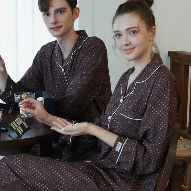 [XL] 주디앤 도트 파자마 세트