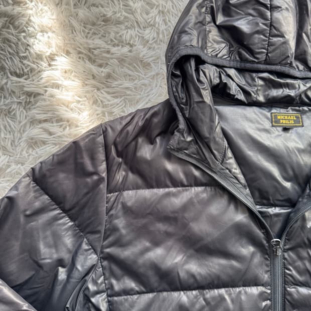 MICHALPHILIS 일본빈티지 후드패딩 경량패딩 빈티지패딩 L 100
