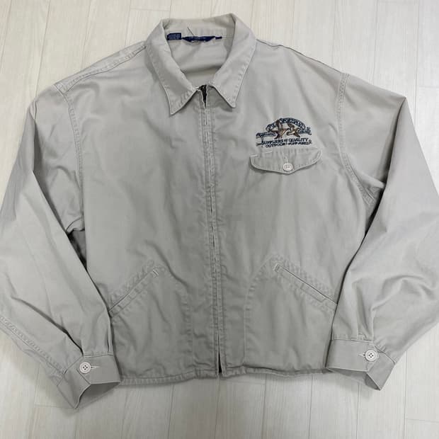 90s made usa 빈티지 폴로 코튼 자켓 뤡코즈 블라인드파일즈