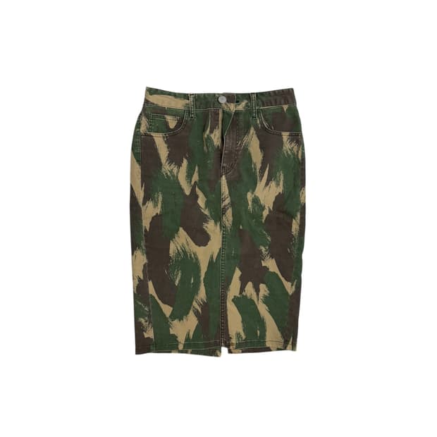 10s moussy 카모플라주 미디 스커트