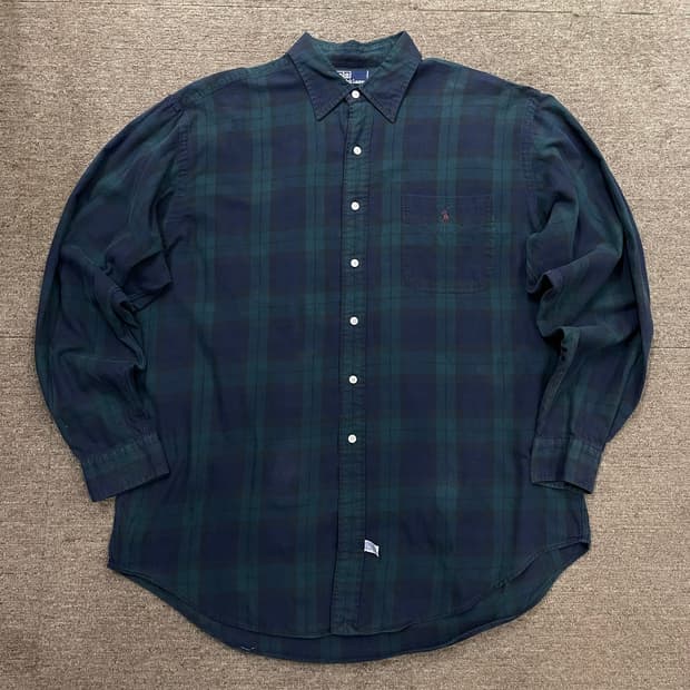 (XL) POLO 폴로 랄프로렌 체크 셔츠 