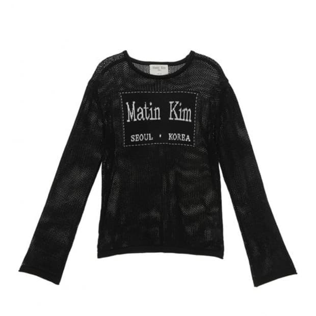 마뗑킴 메쉬탑 블랙