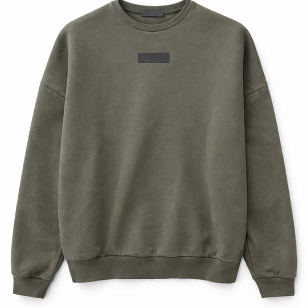 피어오브갓 에센셜 맨투맨 카키 M