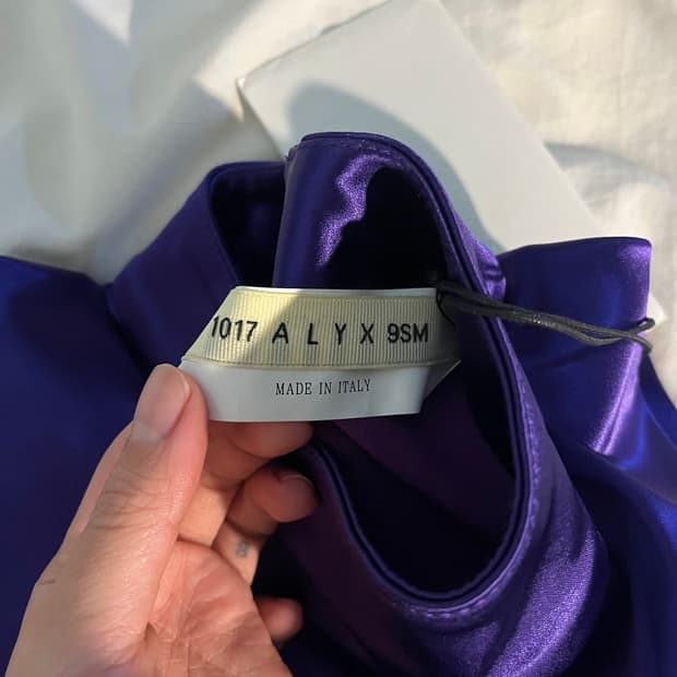 1017 ALYX 9SM zip purple shirt