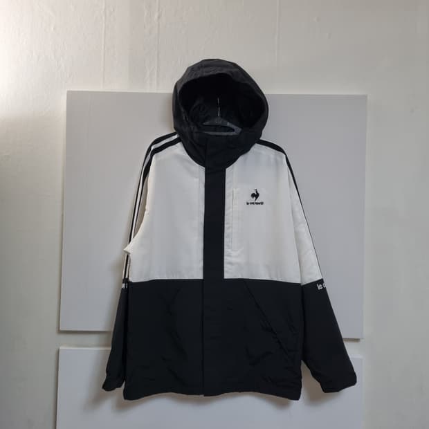 르꼬끄 바람막이 자켓 100(L) 블랙/화이트
