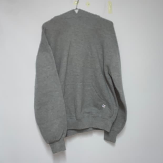 90년대 미제 러셀 에슬레틱 후디 그레이 