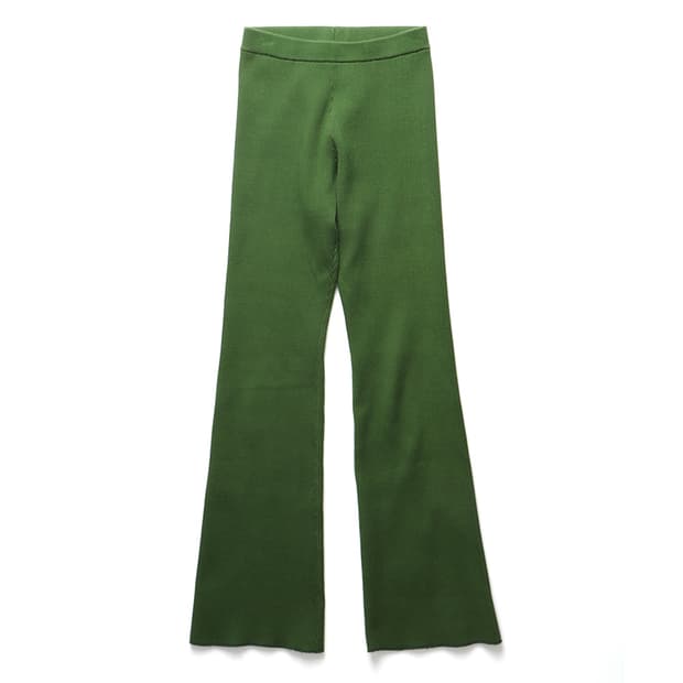 PERVERZE Re-cotton Rib Line Pants