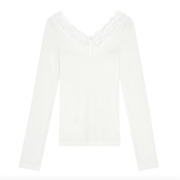 클리시어 크림도넛 롱 슬리브 화이트