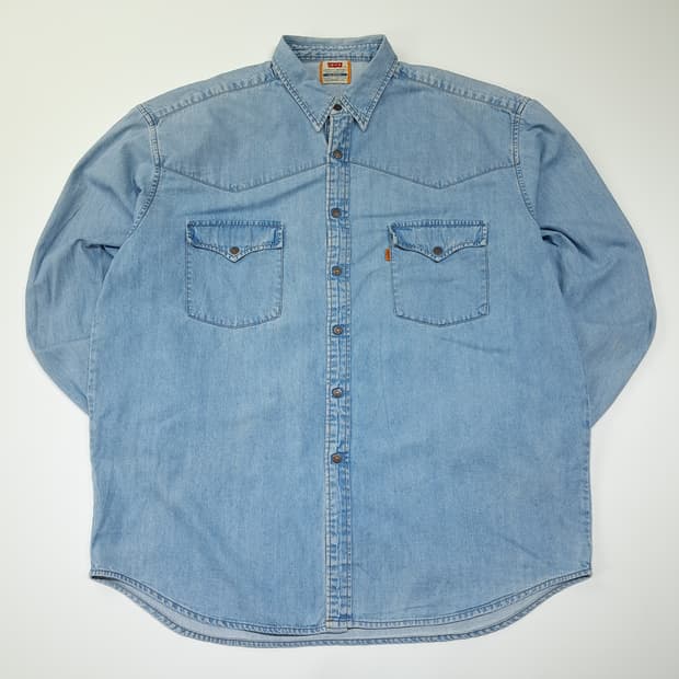 CL700 2XL 리바이스 90s 오렌지탭 60624 웨스턴 연청 데님