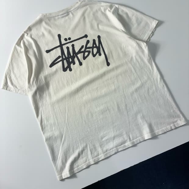 Stussy 스투시 베이직 피그먼트 다이드 반팔티셔츠
