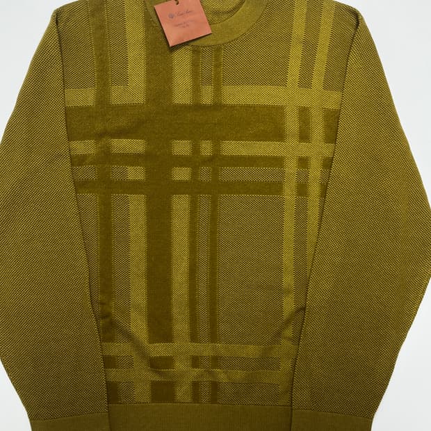 로로피아나 체크패턴 니트 54(105)사이즈 (새상품)