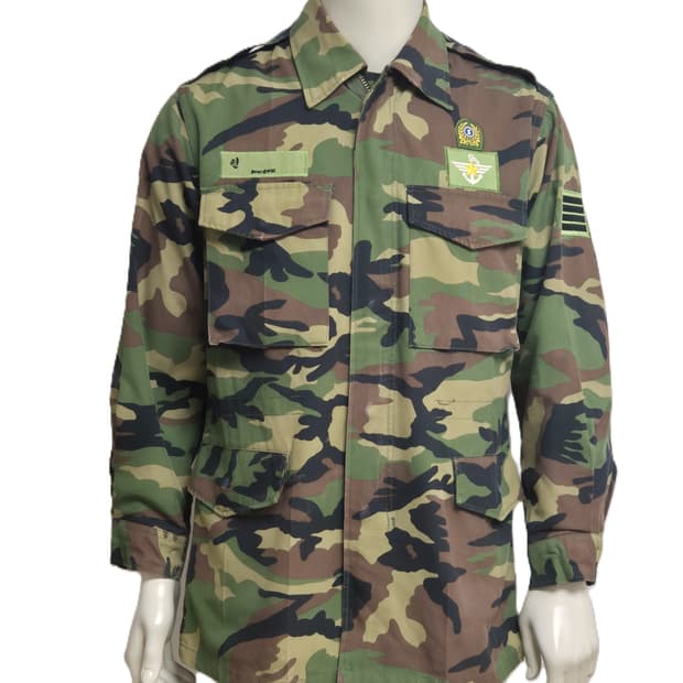 육군 구형 국방부 병장 중기형 야전상의 전투복 상의 자켓 (L)