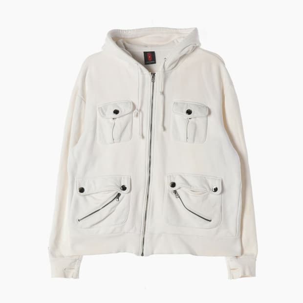 STL 아이보리 유틸리티 포켓 후드 L