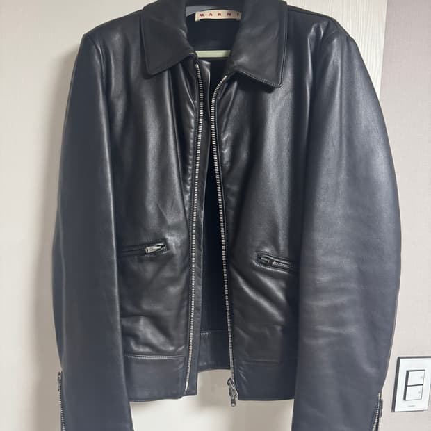 마르니 램스킨 가죽 자켓