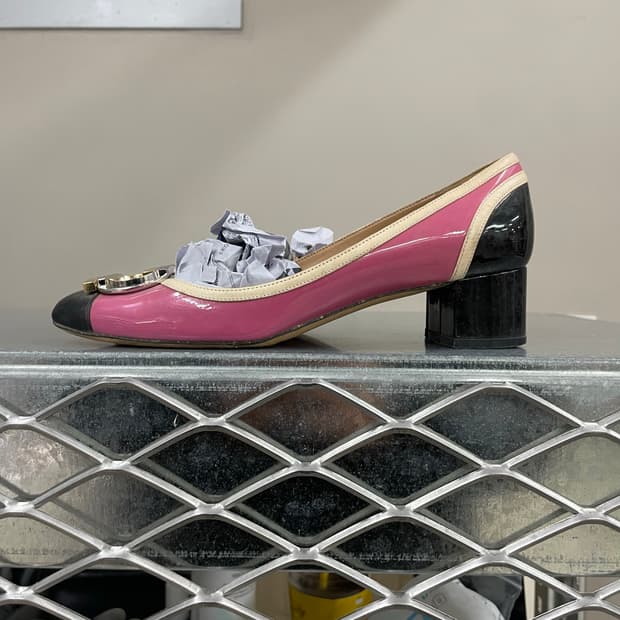 페레가모 레더 힐6.5