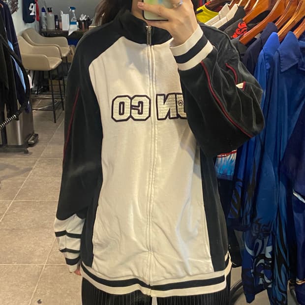 [NO.9] JNCO 벨벳 져지 화이트