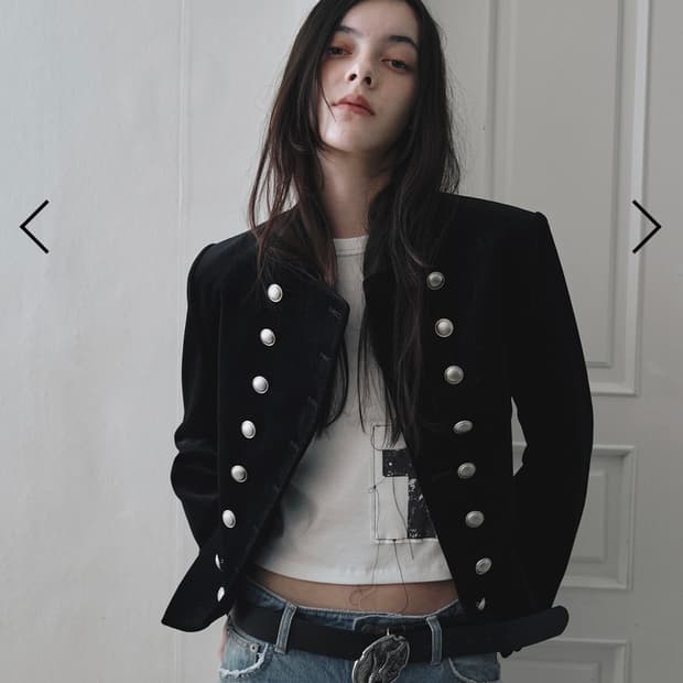 데어드 벨벳 자켓 dared VELVET OFFICER JACKET