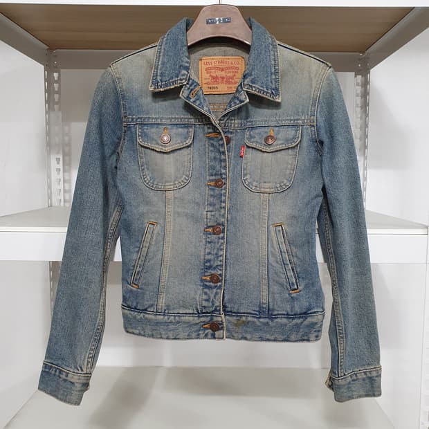 (90)빈티지 리바이스 트러커 데님 자켓 청자켓 y2k 갸루 뮤트 뮤트톤