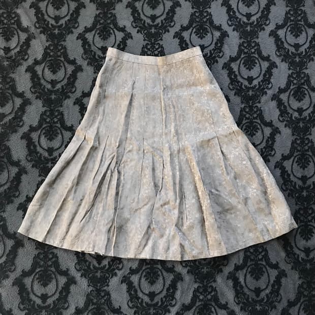 페어리그런지 오리엔탈 플로럴 자카드 롱스커트