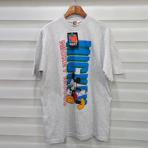 90s MICKEY UNLIMITED 빈티지 반팔티- M-L