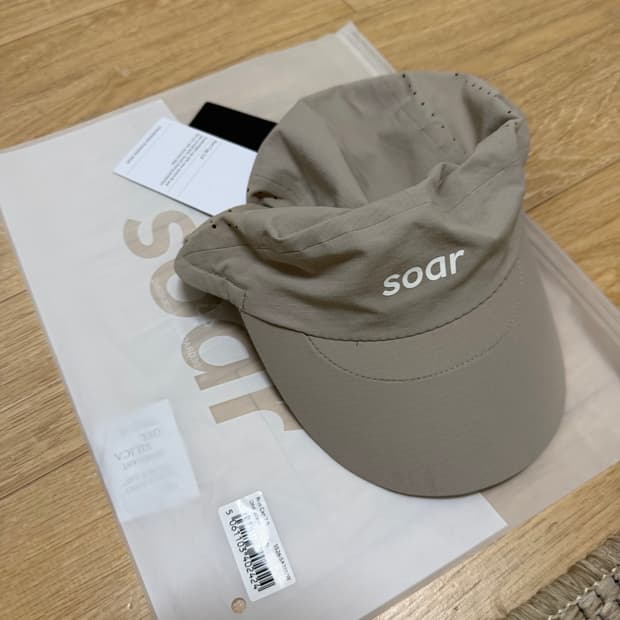 SOAR 러닝캡 모자 베이지(새상품)