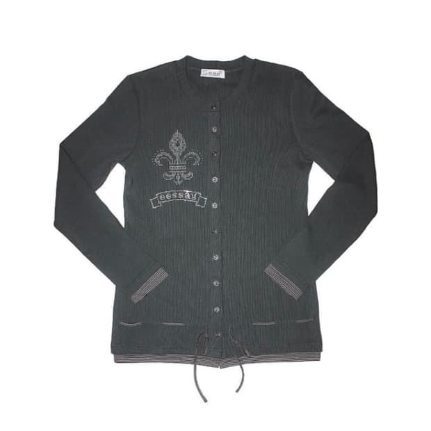 에쎄이 가디건 차콜