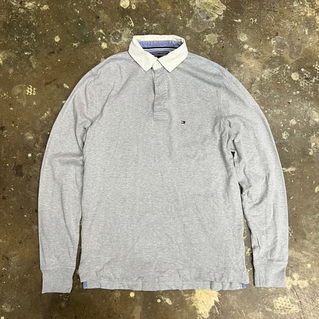 S) 타미힐피거 럭비 티셔츠 카라티셔츠 카라티 럭비티