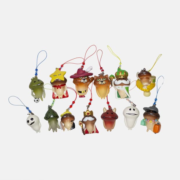 나메코 스퀴시 비즈 스트랩 키링 13종