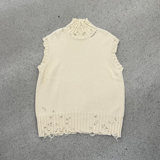 MARNI 빈티지 디자인 니트 베스트 48 SIZE