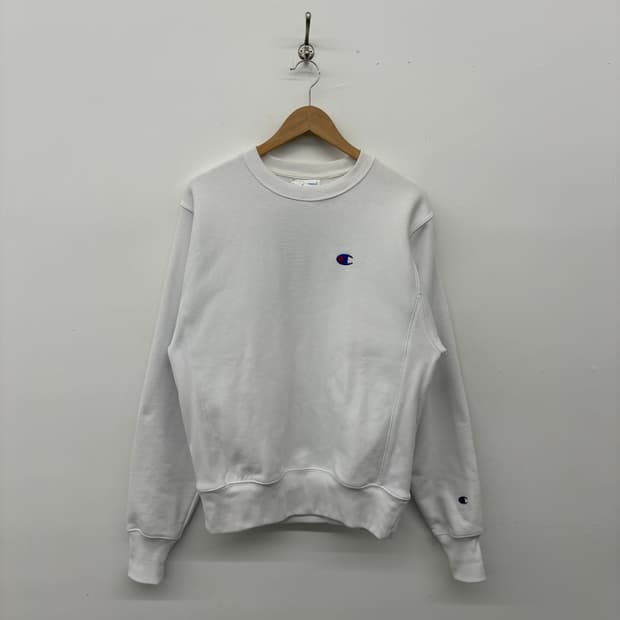 챔피온 리버스위브 맨투맨 화이트 남L
