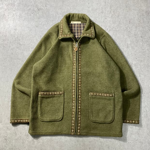 [M] JPN Vintage 일본 빈티지 에스닉 스티치 플리스 자켓