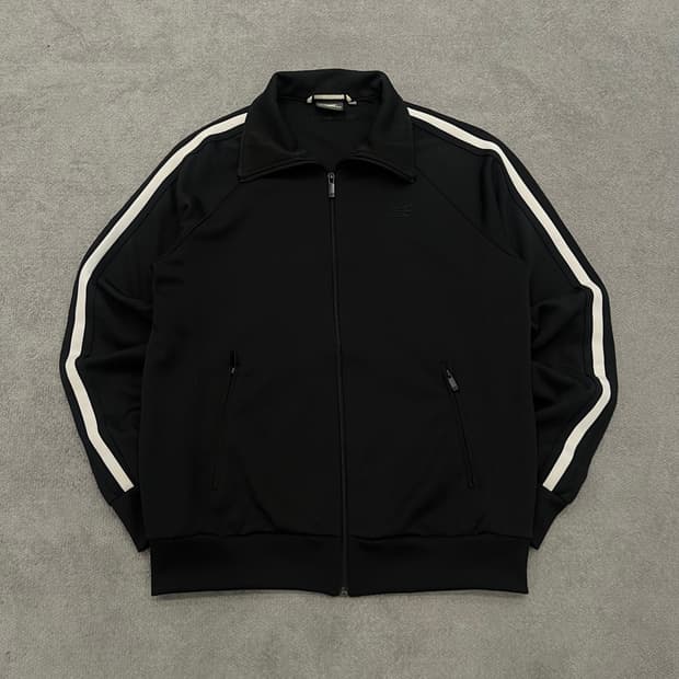 L 뉴발란스 블랙 트랙 자켓 화이트 라인