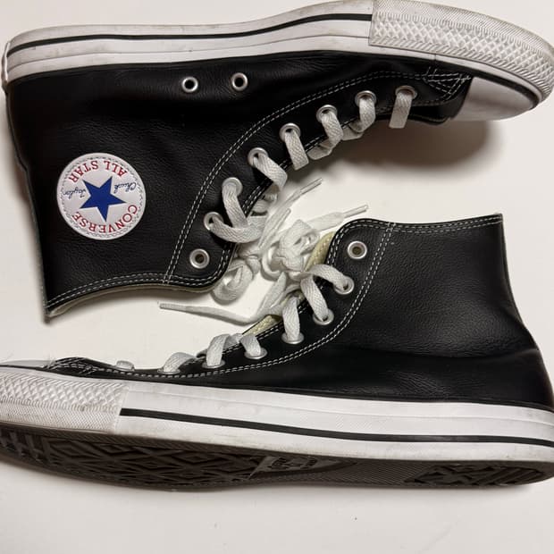 컨버스 올스타 하이 레더 블랙