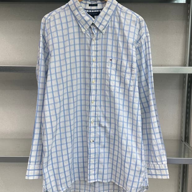 (XL)타미 체크 셔츠-M946