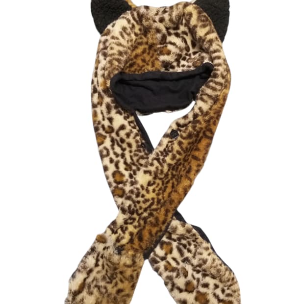 빈티지 곰돌이 귀모자 호피 레오파드 오네히메갸루 핀터깔 달천 캐캐체 펑크