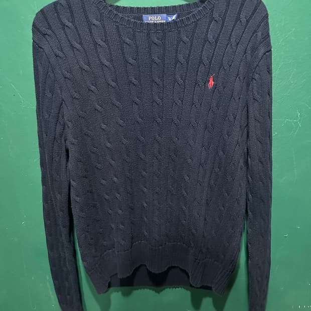 폴로 꽈베기니트 네이비XL