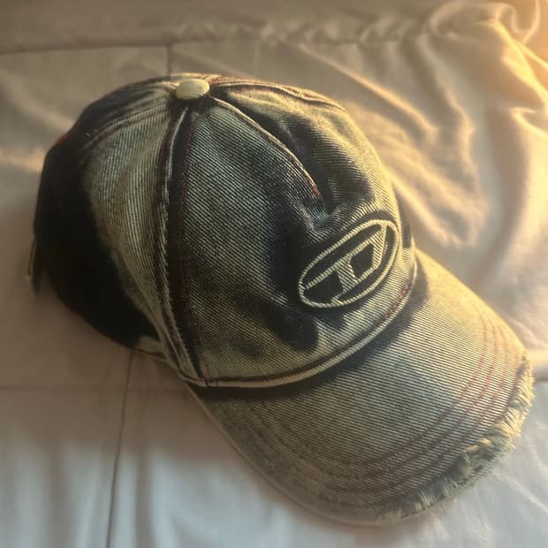 Diesel C-Seymon Treated Denim Baseball C