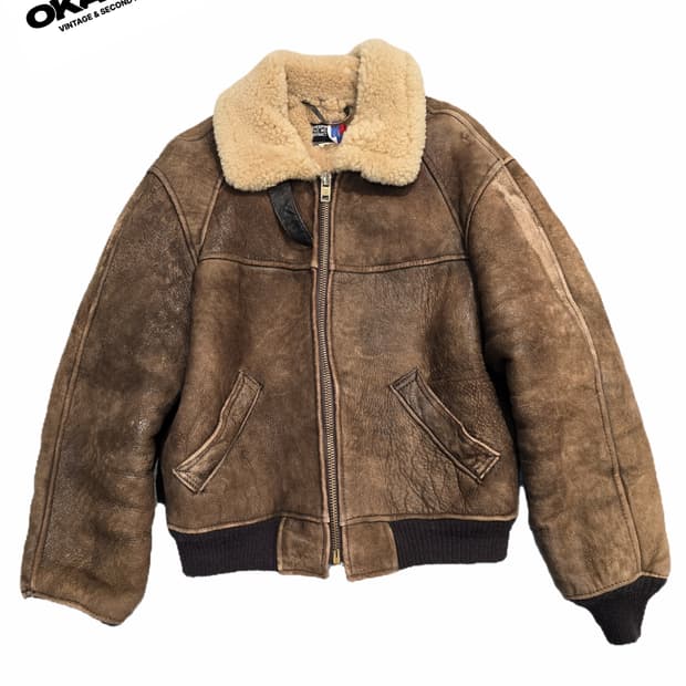 80's schott b-6 무스탕 자켓