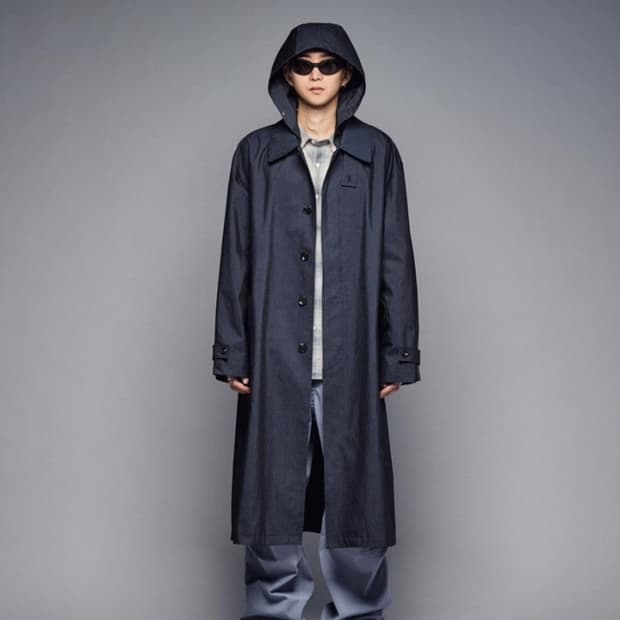해칭룸 Reporter Coat Stone Indigo 3size