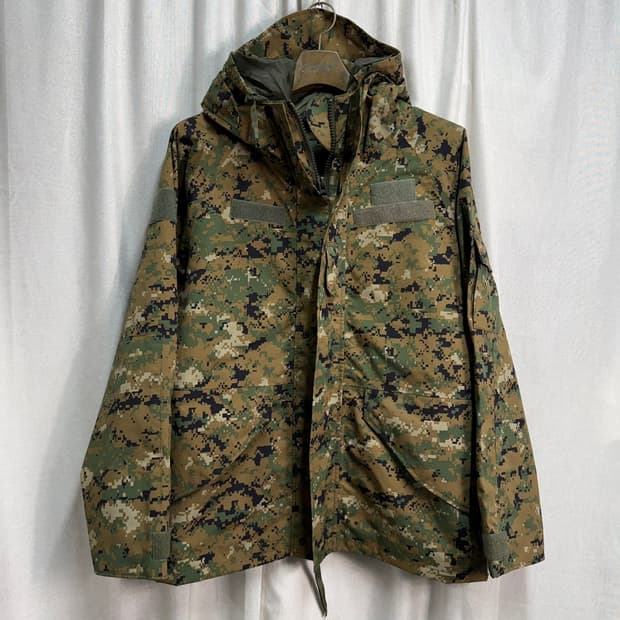 ECWCS MARPAT 민수용 밀리터리카모 방수 파카 M-R + 마크패치