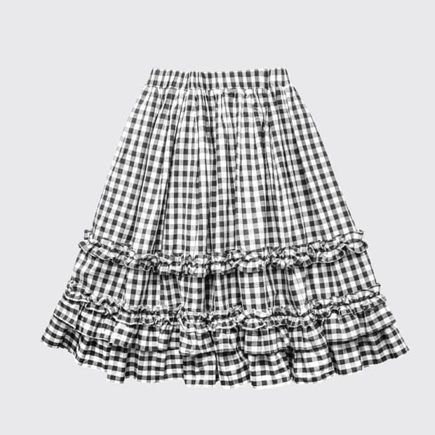 생긴스튜디오 - 체크 스커트