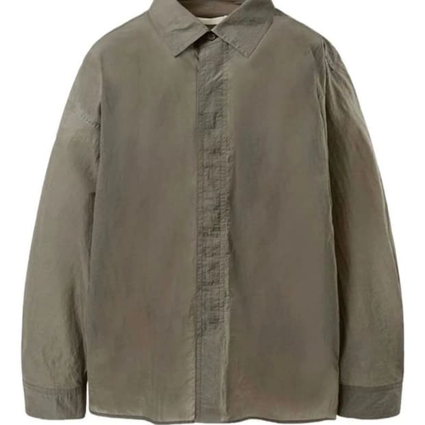 아모멘토 25SS 시어 나일론 오버핏 셔츠