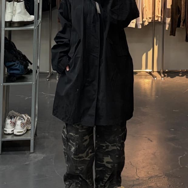 USA 빈티지 오리지널 피시테일 염색 파카 A2423