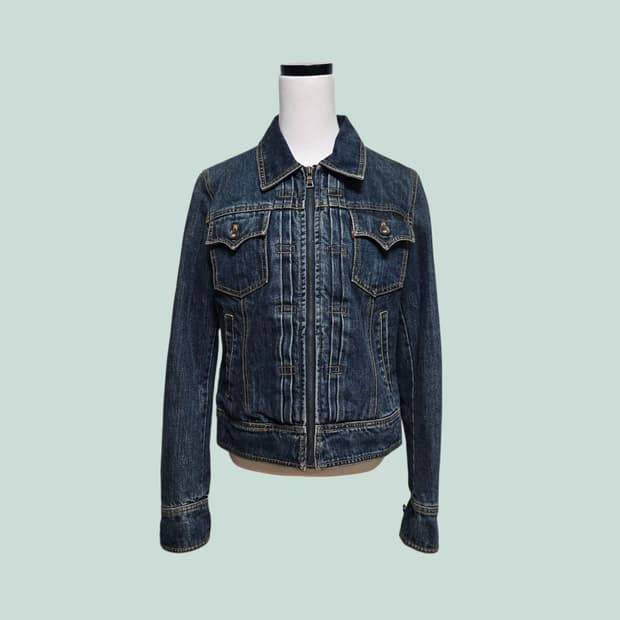 리바이스 Y2K 퀼팅 안감 데님자켓
