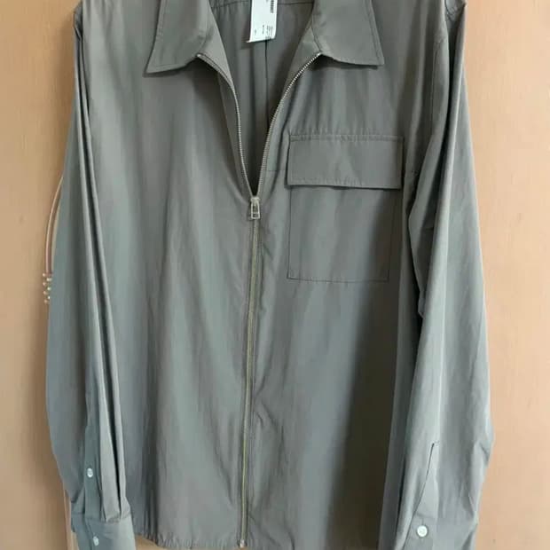 플라스틱 프로덕트 나일론 집업셔츠 그레이 L