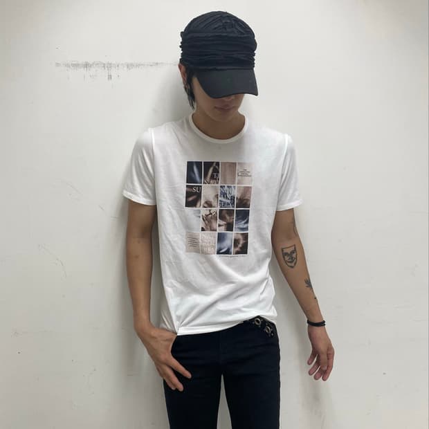 (Comme ca ism)10’s Mood Print White Tee