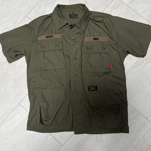 WTAPS 더블탭스 16SS 정글퍼티그 반팔셔츠 MIKE SIZE 2