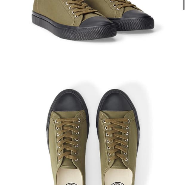 더블알엘 캔버스 올리브 스니커즈 270