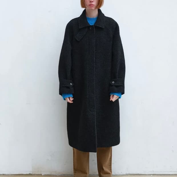 Enzoblues 엔조블루스 발마칸 코트 블랙