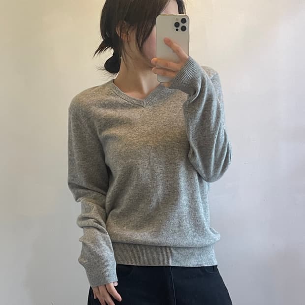 유니클로 캐시미어 니트 